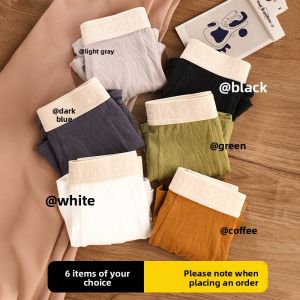 JIAZINI | Mens Pure Cotton Boxer Shorts Breathable Antibacterial Comfortable Briefs Mid-Waist Flat Angle Underwear Youth Cotton Shorts