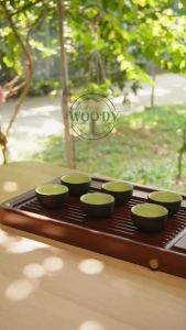 [ GIÁ SỈ ] Khay Gỗ Bàn Trà Nguyên Khối - Đựng Ấm Chén Dụng Cụ Uống Trà Đạo Hàng Việt Chất Lượng Cao SX Trong Nước