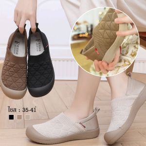 รองเท้าส้นแบนนุ่มสบาย รองเท้าพื้นนุ่มน้ำหนักเบา
