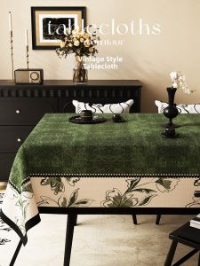 HOUGOUXIANG | Vintage Luxury Waterproof Oily Resistant No-wash Tablecloth