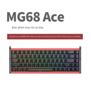EWEADN | Bàn Phím Cơ Chơi Game Không Dây Irok Mg68Plus Toàn Bộ Bằng Nhôm CNC Switch Từ Tính RT 0001MM Dành Cho Game Thủ Esports PC Giao Diện USB 2.4Ghz