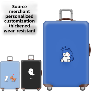 Travel Durable Elastic Luggage Cover Protector Bag for Suitcase Dustproof Wear Resistant Cartoon Design Check-In Baggage
