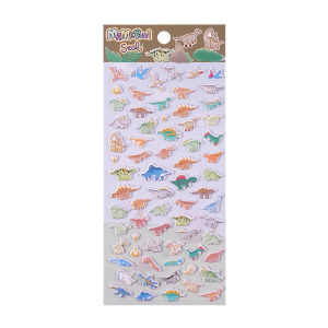 3D Mini Animal Stickers Stick Figure Penguin Shark Dinosaur Cartoon Reward Baby Handmade Paste Toys for Children Education