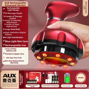 [China Plug Without Adapter] AUX | Electric Gua Sha Device for Lymphatic Drainage and Full Body Massage