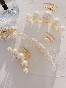 Kẹp tóc càng cua đính ngọc trai phong cách hàn quốc xinh xắn mã PK-018