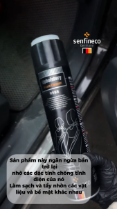 Dung dịch vệ sinh nội thất tẩy rửa ghế sofa da nỉ thảm ô tô Senfineco 9988 Upholstery Foam Cleaner dung tích 650ml