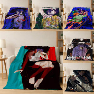 Bandai | C-Chainsaw M-Man The Movie Reze Arc 3D Flannel Blanket Soft Throw Blanket Art For Home Decor Bedroom Bed Sofa Picnic Fans Gifts