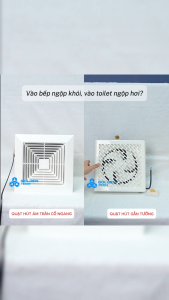 (Rạng Đông) Quạt hút thông gió âm trần cổ đứng cổ ngang động cơ đồng bền bỉ chống cháy
