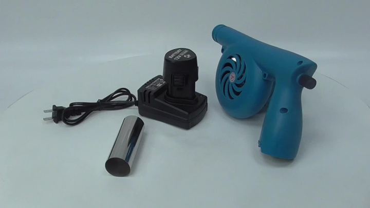 Electric Bellows Fireplace Blower 12V 5000 RPM – Portable Fan For Camping, BBQ, Wood Stove (Includes Battery & Charger)