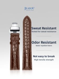 JEAYOU | Genuine American Alligator Leather Watch Band