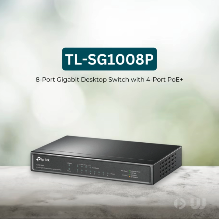 Switch TP-LINK TL-SG1008P 8 bocas Gigabit con POE CONECTIVIDAD CABLEADA