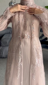 Tiara Dress Velvet Mix Brukat Gamis Terbaru Wanita 2025 Gamis Wanita Muslim Gamis Kondangan Gamis Pesta Dress 2in1