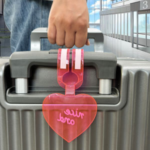 【Lâu đài cổ tích】thẻ tình yêu PVC huỳnh quang thời trang thẻ vali hành lý Thẻ lên máy bay Vali kiểm tra nhãn chống mất phụ kiện du lịch