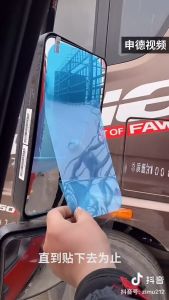 Bộ 2 Miếng Dán Chống Bám Nước Mưa Cho Gương Chiếu Hậu Xe Tải Kích Thước 160x350mm