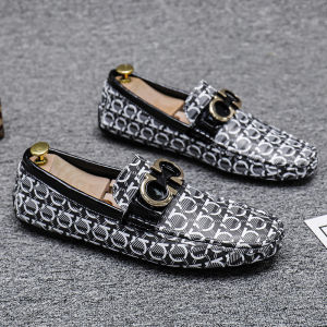 PINSV Fashion Casual Leather Shoes Mens Formal Mens Shoes Formal Shoes Mens Leather Shoes High Heels Mens Flat Shoes