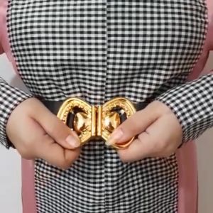 Belt Wanita Elastis Ikat Pinggang Korea Karet Melar Strecht Gesper Wanita Fashion Korea