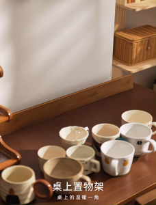 Multi-Layer Desktop Organizer Rack Wooden With Transparent Panels Office Storage Rack Display Rack Simple Small Shelf