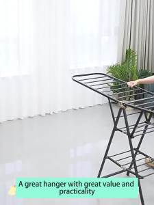 GSLIFE Gantungan Baju Berdiri 160cm Gantungan Baju Lipat Gantungan Pakaian Serbaguna Stainless Steel Portable Stand Hanger