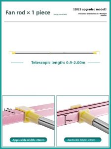 Korrestar Korean Style Expandable Bednet Curtain Mosquito Net Dormitory Bed Top Support Bar H-Frame Single Rod Bed Fan Pole Holder
