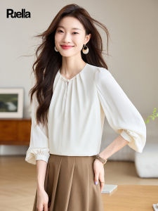 puella | Acetate Satin Long Sleeve Shirt