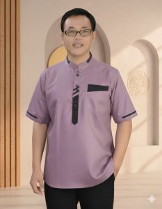 Baju Koko kurta Lengan Pendek Kain Katun Toyobo Ukuran M L XL XXL