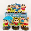 อะนิเมะ Crayon Shin-Chan กล่องตาบอด Daily Life Series กระเป๋าตาบอดตุ๊กตาของเล่นคอลเลกชันรูปของเล่น. 