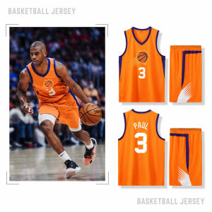 ชุดเสื้อบาสเก็ตบอลผู้ชายแบรนด์หรู ซันไชน์ สีส้ม เยาวชน สไตล์อินเทรนด์ เหมาะสําหรับแฟนที่เป็นกลาง