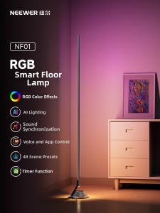 Neewer | Smart Voice Controlled LED Light with Sound Reactive and APP Control RGB