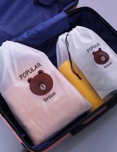 Storage Bag Drawstring Bag Transparent Bag Waterproof Plastic Bag Gift 防水收纳袋