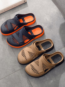 Vietnam Latex Sandals Mens Shoes Rubber Sports Sandals Casual Travel Beach Shoes Non-Stinky Feet Backstrap Driving Shoes