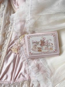 Ví Trẻ Em Hình Thỏ Gấu Dễ Thương Nhiều Khe Cắm Thẻ Chống Từ Thiết Kế Ban Đầu Ví Nữ Tính Ngọt Ngào Thời Trang Mùa Hè Mới