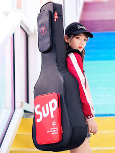 Thickened Guitar Bag 41 Inch 42 Inch Folklore Classical Universal Violin Case High Aesthetic Value Wood Guitar Backpack