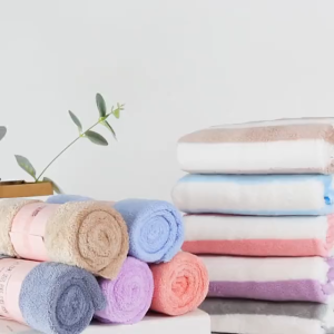 Paweekend ผ้าเช็ดตัวขนแกะปะการังสำหรับร้านเสริมสวยสปาความงามใช้ในบ้านและทำความสะอาดรถ