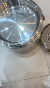 Cà mên cách nhiệt kiểu sọc hiệu cô gái hàng loại 1 Dung Tích 1300ml
