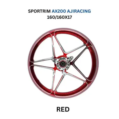 AJI RACING ASTRIX SERIES SPORT RIM BINTANG FOR QJ MOTOR AX200S / AVETA NOVA 160 1.60/1.60 X 17 INCH STAR DESIGN CNC STELL WHEEL AX200 NOVA160 PURPLE BRONZE
