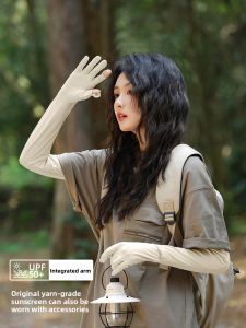 BILLI ZILLY | Long Thin Sun Protection Sleeve Covers For Cycling Outdoor Mountain Climbing Summer Womens Lightweight Arm Sunshade Gloves