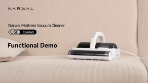 Narwal U50 Dust Mite Vacuum | 58°C Heating | 65000 Taps/min | UVC Sterilization | Disposable Dust Bag | Intelligent Dust Mite Detection | 99.99% Mite Removal Rate