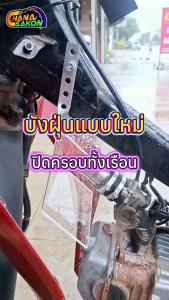 บังฝุ่น ครอบทั้งเรือน Wave110i/Drem110i/Wave125RS-iบังลม กันลม กันน้ำ ปิดเรือนลิ้นเร่ง แผ่นอคิลิค  พร้อมขายึด+น๊อตยึด ครบชุดพร้อมใส่
