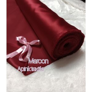 kain satin Bridal kain goun per satu meter kain saten Bridal dhacest premium