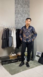 BATIK ARKANZA: Kemeja Batik Pria Lengan Panjang Slimfit Premium Bahan Katun Lapis Furing
