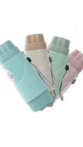 Phích bình thủy mini 450ml nhựa VIỆT NHẬT - Cầm tay ruột thủy tinh giữ nhiệt nước nóng lạnh - 3980