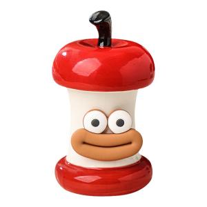 Mr.Snail | Hộp Đựng Tăm Bông Chống Bụi Sáng Tạo Cao Cấp Hình Hạt Táo Gốm