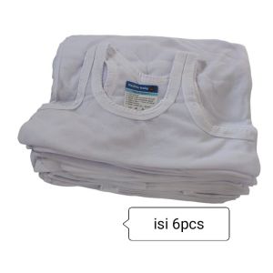 12pcs Kaos dalam anak cowok cewek anak laki-laki perempuan perlusin 12pcs Singlet kids 0 -7 tahun