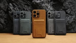 Ví Đựng Thẻ Bằng Da PU Cao Cấp Chống Sốc Kèm Túi Đựng Thẻ Cho iPhone 18/16/17E/15/14/13/11 Pro Max