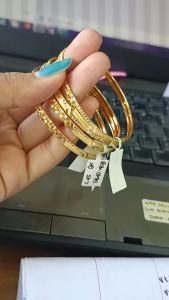 Gelang Emas Keroncong Wanita Kadar 300 (6K) & 375 (8K): Model Simple dan Cantik