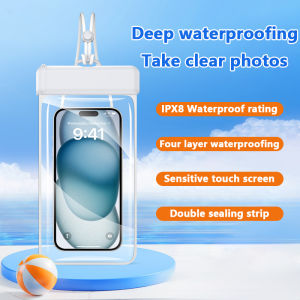 Transparent Waterproof Phone Case Touch Screen Under 7.2 inches Mobile Phone Cover With Lanyard Phone Sealed Bag Swimming&Diving