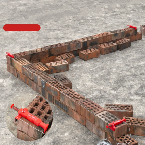 2pcs อิฐระดับ Line Runner ก่ออิฐสายคลิป Line นักวิ่งวาด Leveler Wire PULLER การก่อสร้างก่ออิฐอาคาร Fixer