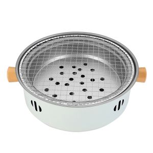 Portable outdoor stove tea making camping BBQ heating stainless steel charcoal grill