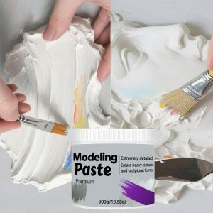 10.58oz Modeling Paste: Sculpt Stack Shape on Canvas & Wood 3D Art Mixable with Acrylic Paint Crack-Resistant Texture Paste