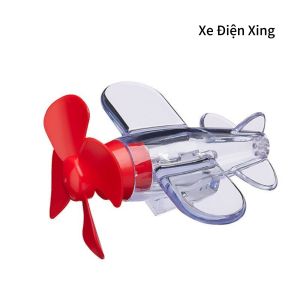 Máy bay mini phát sáng trang trí xe máyotoxe điệnxe đạpđèn led máy baynăng lượng gió nuomi phụ tùng phụ kiện xe